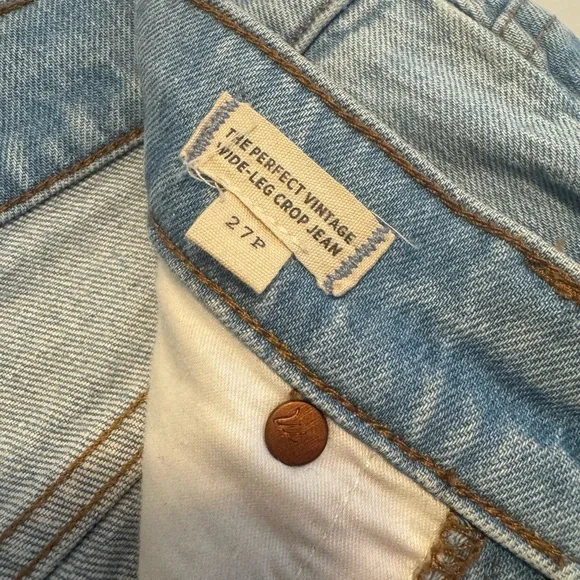 Madewell Perfect Vintage Wide Leg Crop Jeans - Picture 5 of 5